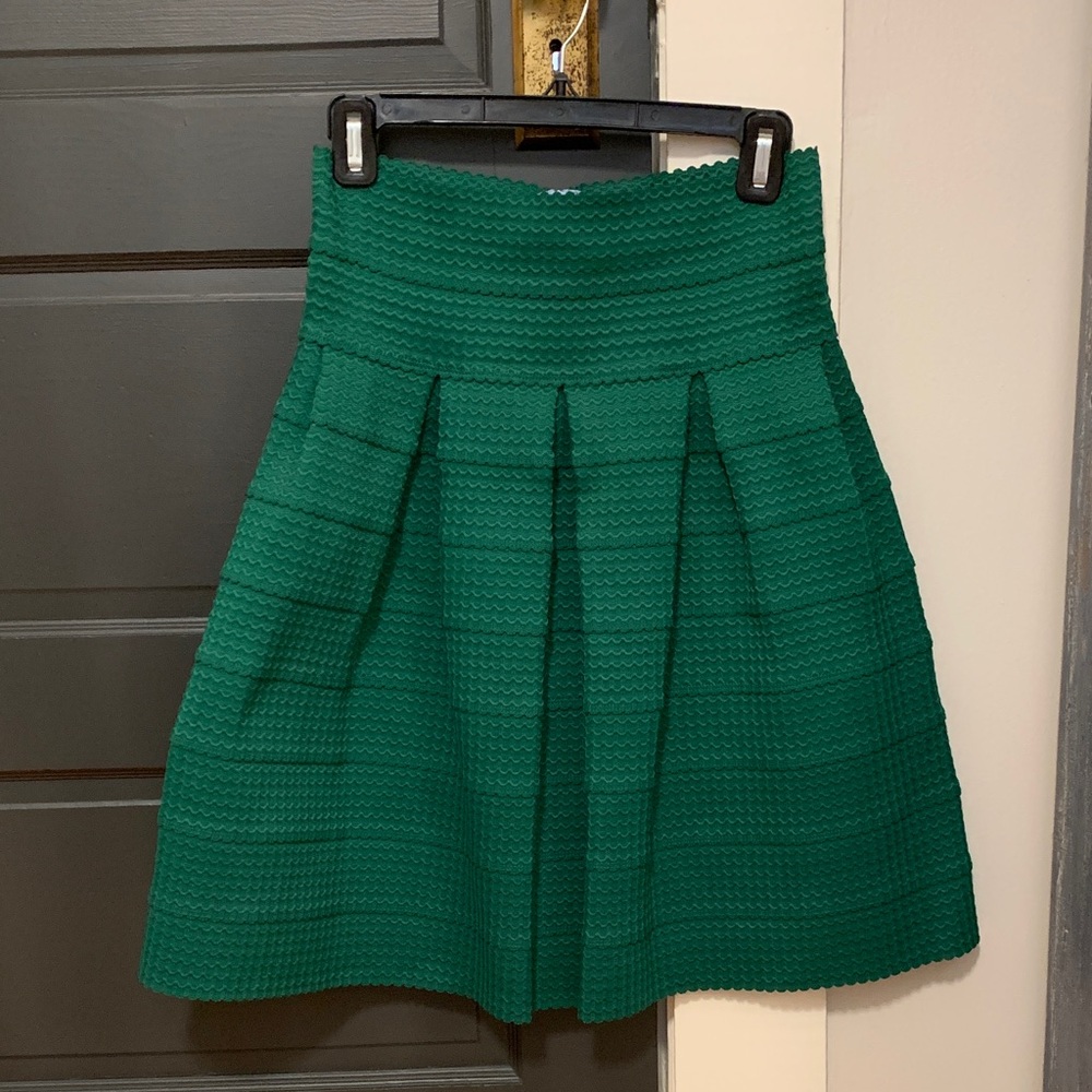 Elegant Emerald A-Line Skirt